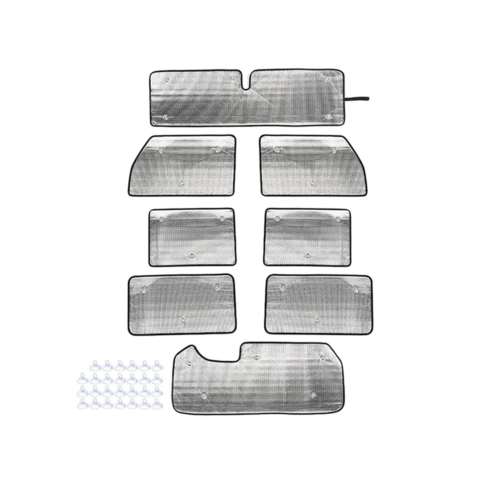 Sonnenblende Auto Netz Auto Vorne Hinten Fenster Windschutzscheibe Sonnenschutz Schatten Abdeckung Isolierung Pad Für Jeep Für Wrangler JK 2/4 Türen(For4 DOOR8pc) von NYSGMVBDOFH