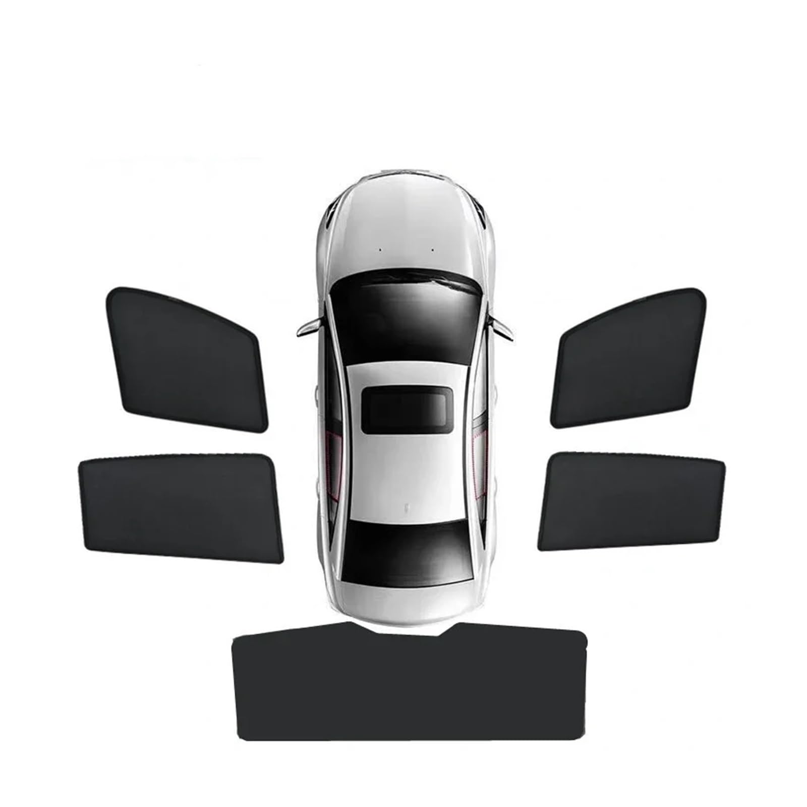 Sonnenblende Auto Netz Für Ford Für Mondeo Mk IV Iv 3. Generation 2008-2014 Schutzschild Blockiert Fenster Sonnenschutz Privatsphäre Seitenbeschattung(5PCS Set) von NYSGMVBDOFH