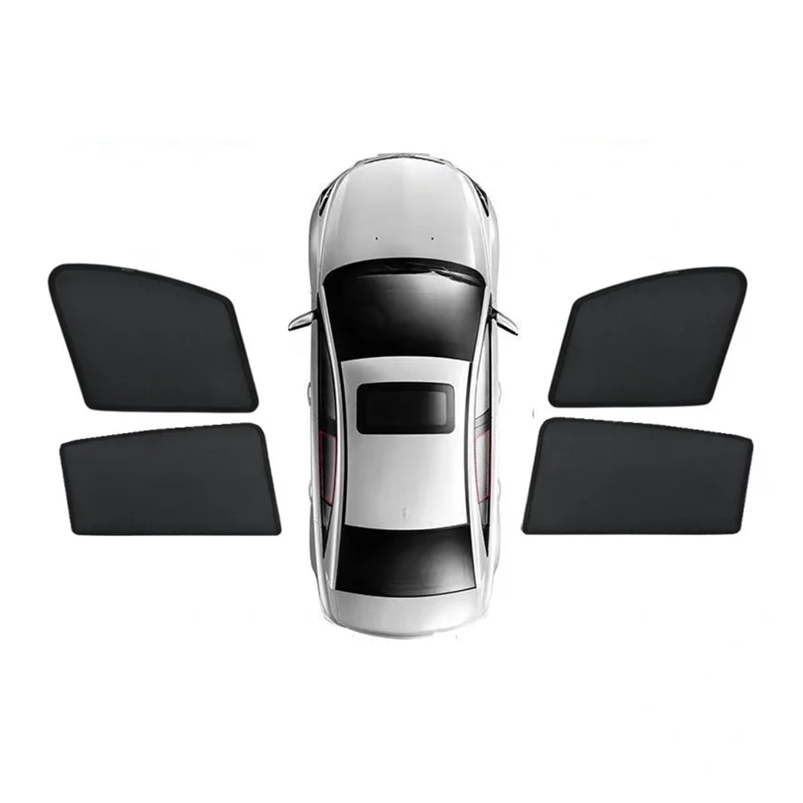 Sonnenblende Auto Netz Magnetischer Sonnenschutz Für Windschutzscheibe Sonnenschutz UV-Schutz Privatsphäre Autozubehör Für X3 G01 2018–2023(4PCS Front Rear) von NYSGMVBDOFH