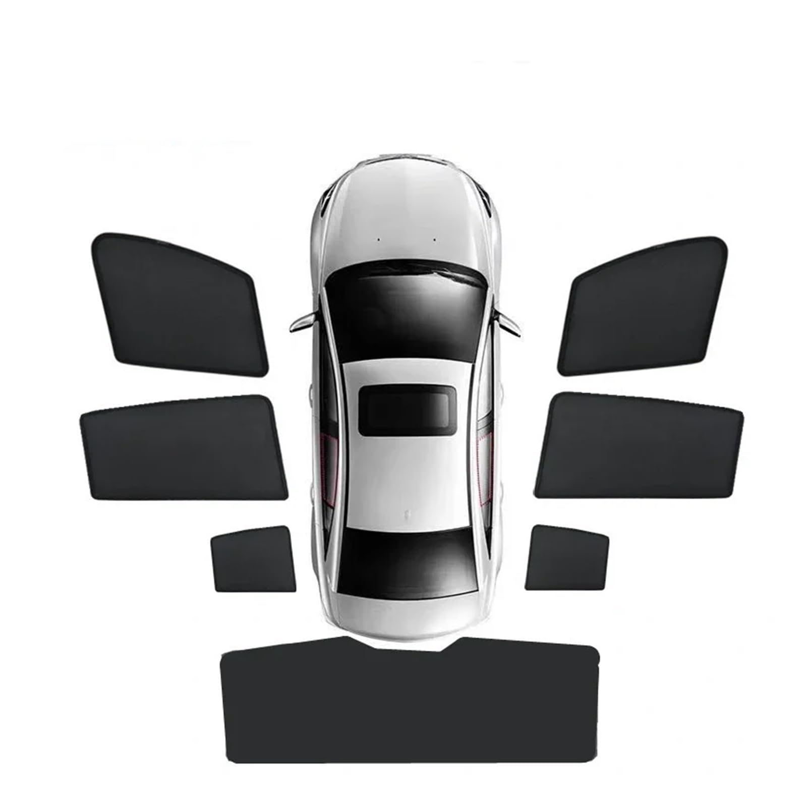 Sonnenblende Auto Netz Magnetischer Sonnenschutz Für Windschutzscheibe Sonnenschutz UV-Schutz Privatsphäre Autozubehör Für X3 G01 2018–2023(7PCS Set) von NYSGMVBDOFH