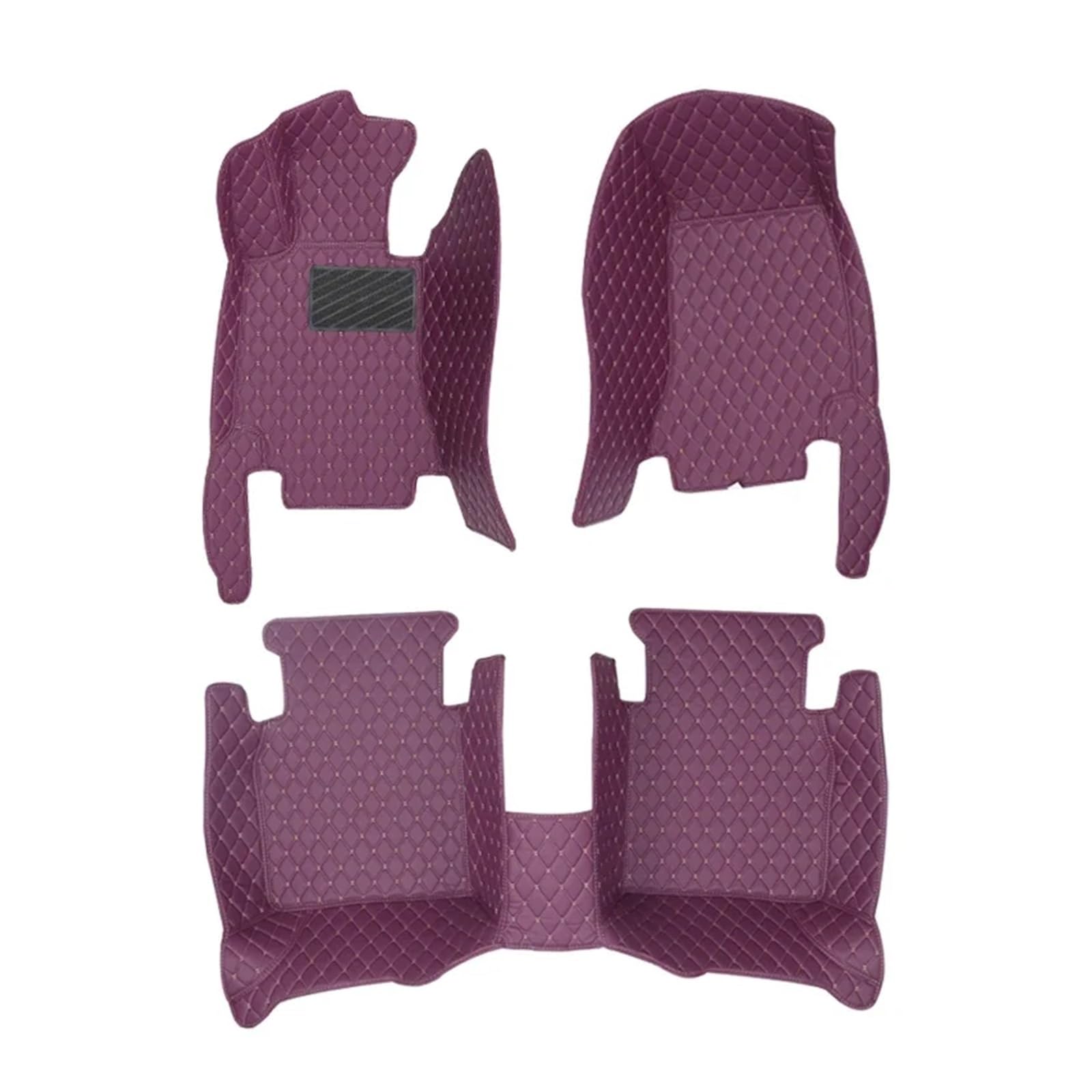 Teppich Auto-Fußmatten Für X1 E84 2010-2014 Benutzerdefinierte Auto-Fußpolster Auto-Teppichabdeckung Autoverkleidung 3-TLG./1 Set Antirutschmatten(Lila,LHD) von NYSGMVBDOFH