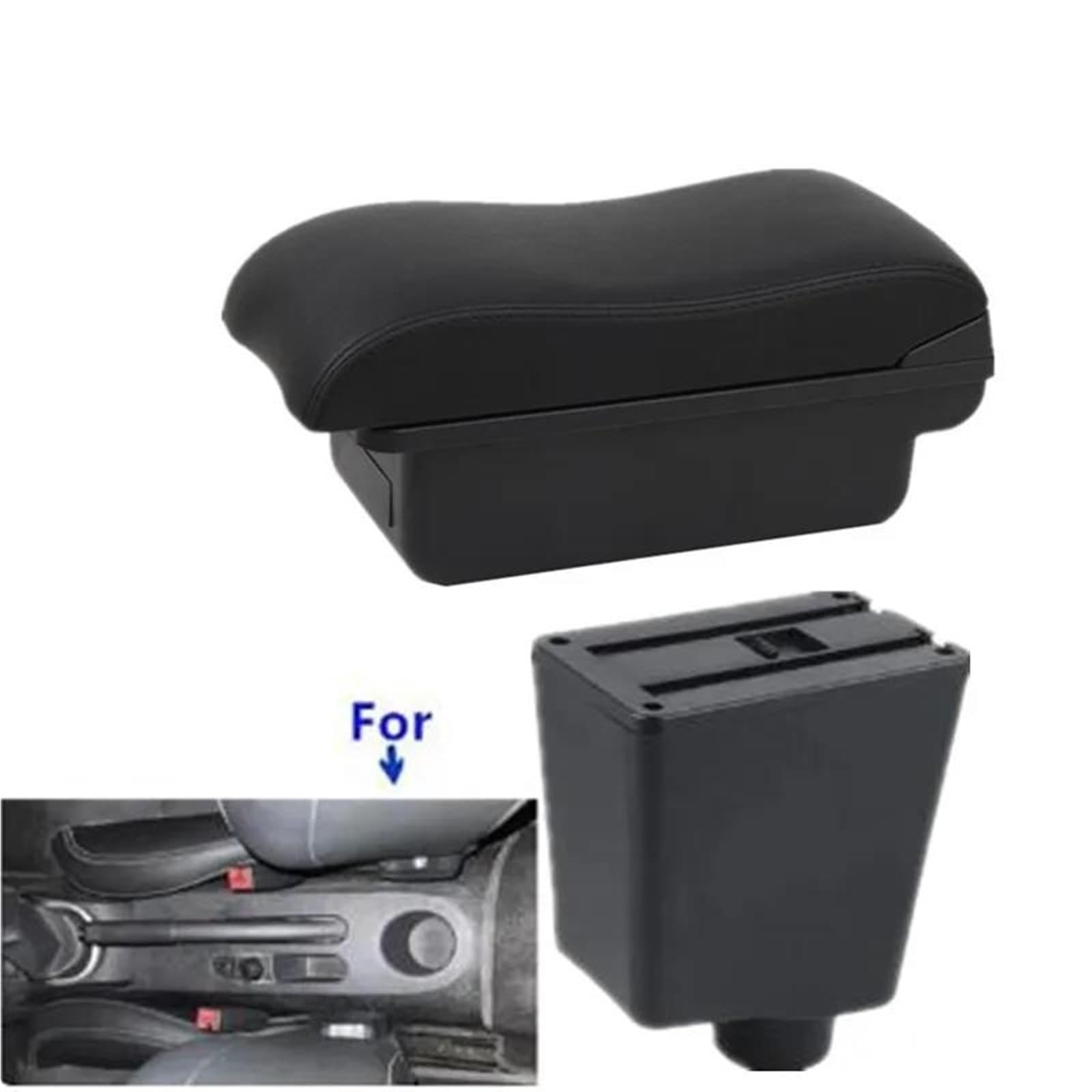 Auto Mittelarmlehne Armlehne Für Captur Für Clio III IV Auto Armlehne Box Lagerung Box Nachrüstteile Auto Zubehör Kfz Stauraum(A4) von NYSQOFMB