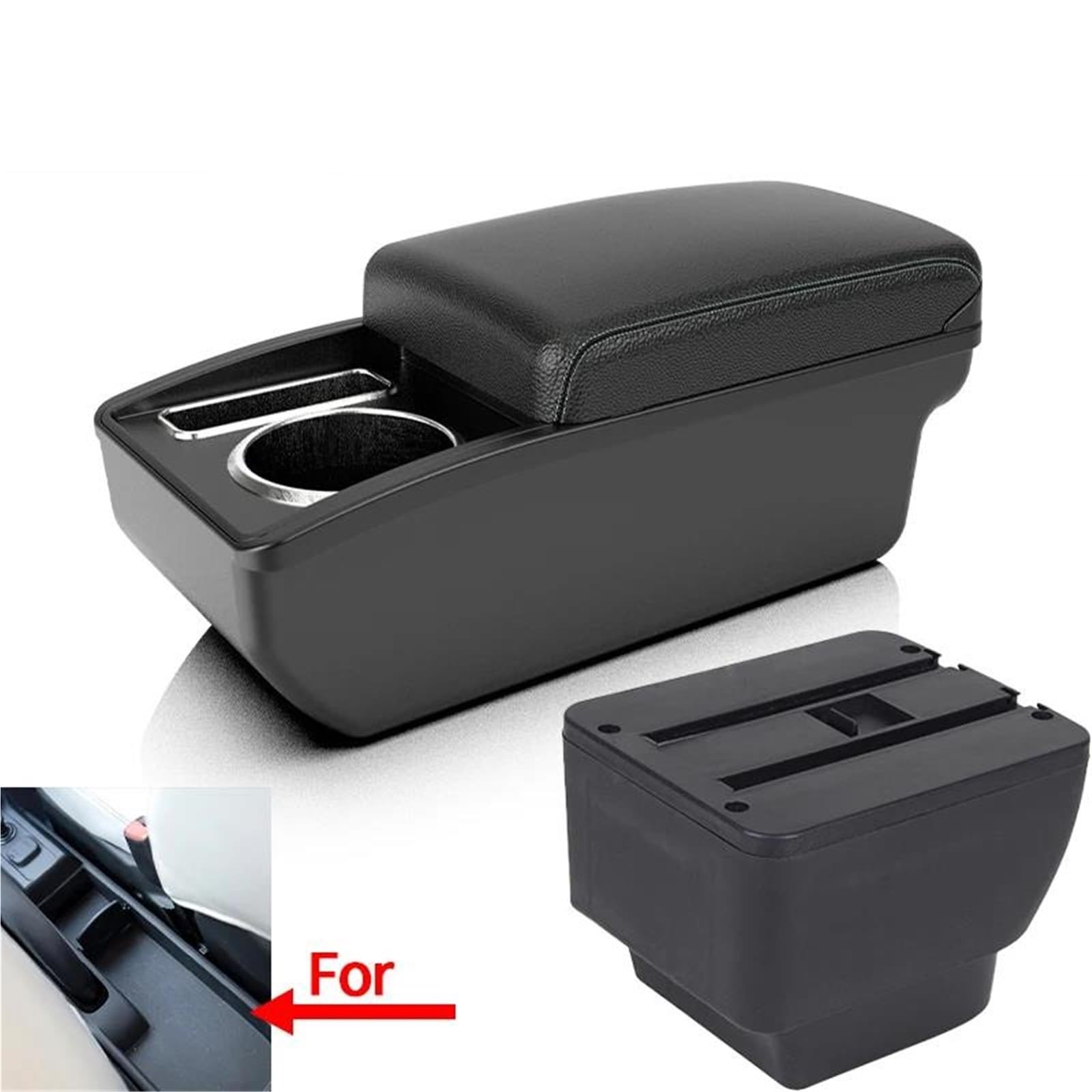 Auto Mittelarmlehne Armlehne Für Mazda 2 Für Demio Auto Armlehne Box Nachrüstteile Aufbewahrungsbox Autozubehör Innenteile Kfz Stauraum(Style A3) von NYSQOFMB