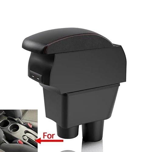 Auto Mittelarmlehne Armlehne Für Nissan Für Almera Für Versa Auto Armlehne Box Lagerung Box Innen Retrofit Auto Zubehör Kfz Stauraum(Style A1) von NYSQOFMB