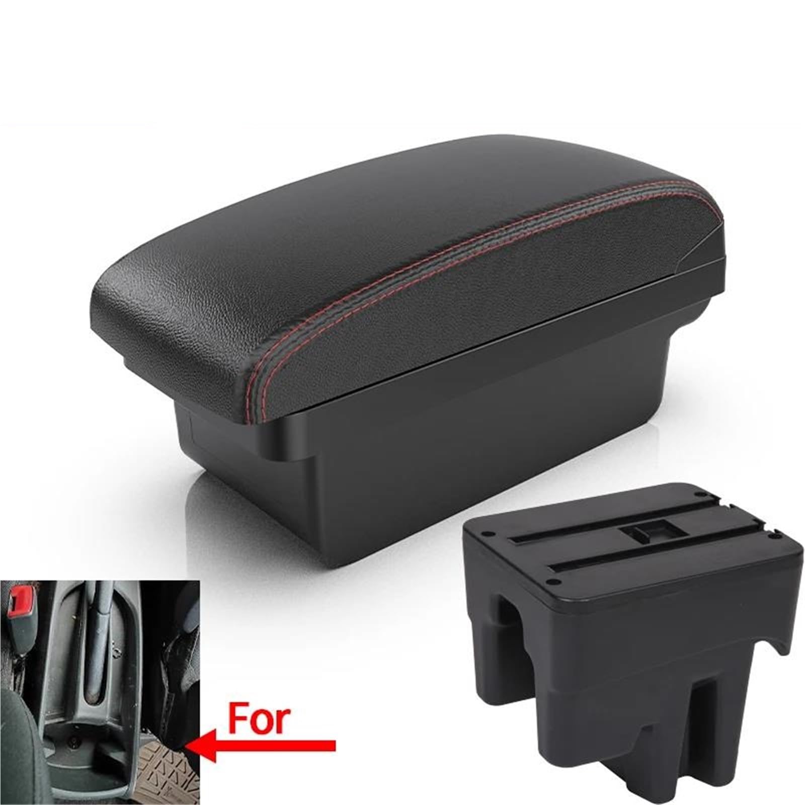 Auto Mittelarmlehne Armlehne Für Toyota Für Avanza 2016 Auto Armlehne Box Innen Spezielle Retrofit Teile Zentrum Speicher Box Kfz Stauraum(Style A1) von NYSQOFMB