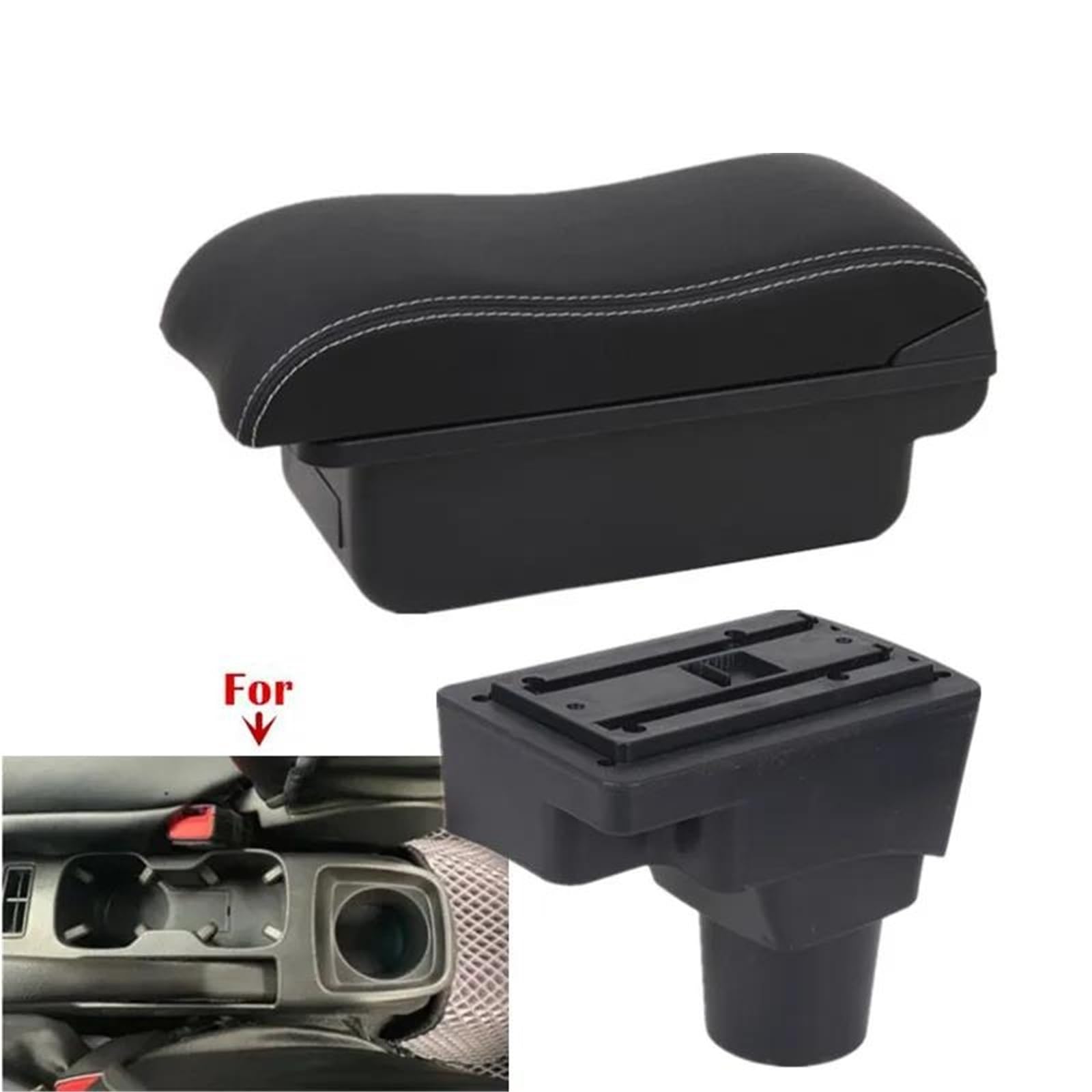 Auto Mittelarmlehne Armlehnenbox Für Chevy Für Sonic Für Aveo Auto-Armlehnenbox Aufbewahrungsbox Innenraum Nachrüstung Autozubehör Kfz Stauraum(Style A6) von NYSQOFMB