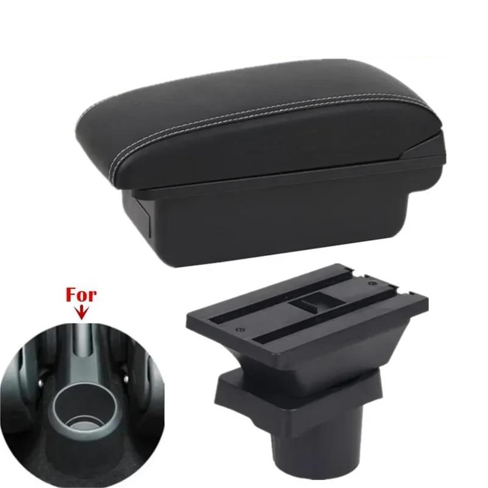 Auto Mittelarmlehne Armlehnenbox Für Citigo Für VW Für UP Für Seat Für Mii Auto-Armlehnenkonsolen-Aufbewahrungsbox Nachrüstung Kfz Stauraum(Style A3) von NYSQOFMB