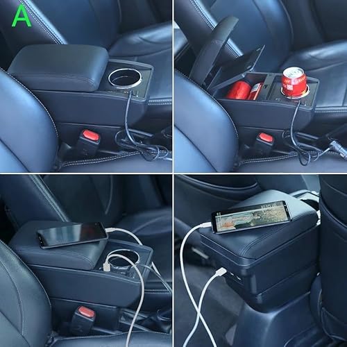 Auto Mittelarmlehne Armlehnenbox Für Duster 2010-2018 Auto-Armlehne Spezielle Nachrüst-Innenraum-Aufbewahrungsbox Autozubehör Kfz Stauraum(Style A3) von NYSQOFMB