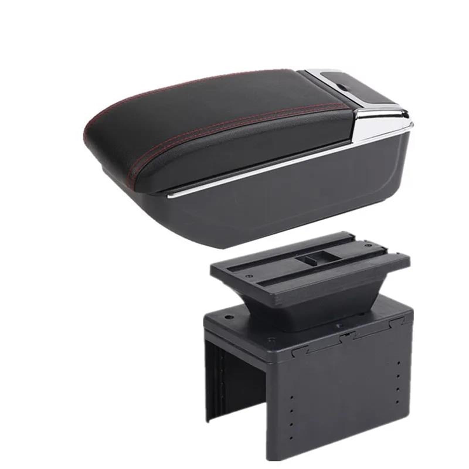 Auto Mittelarmlehne Armlehnenbox Für Fiat Für Punto Für Grande Punto Auto-Armlehnenbox Zentrale Aufbewahrungsbox Innenausstattung Kfz Stauraum(Style B2) von NYSQOFMB