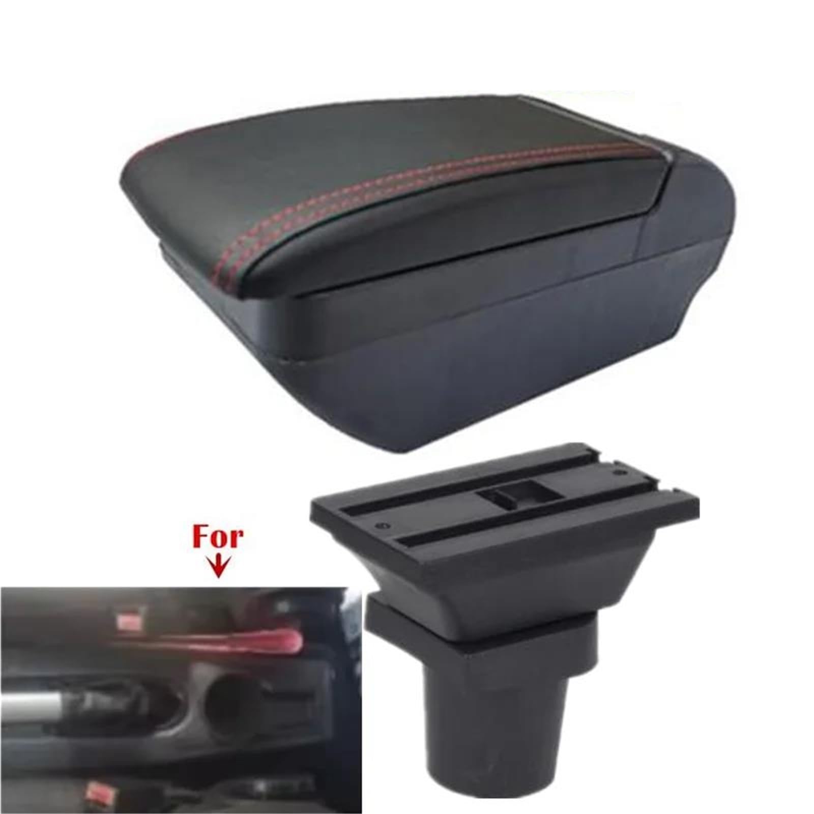 Auto Mittelarmlehne Armlehnenbox Für Ford Für Focus Für Mk1 Auto-Armlehnenbox Zentrale Aufbewahrungsbox Innenausstattung Kfz Stauraum(Style F2) von NYSQOFMB