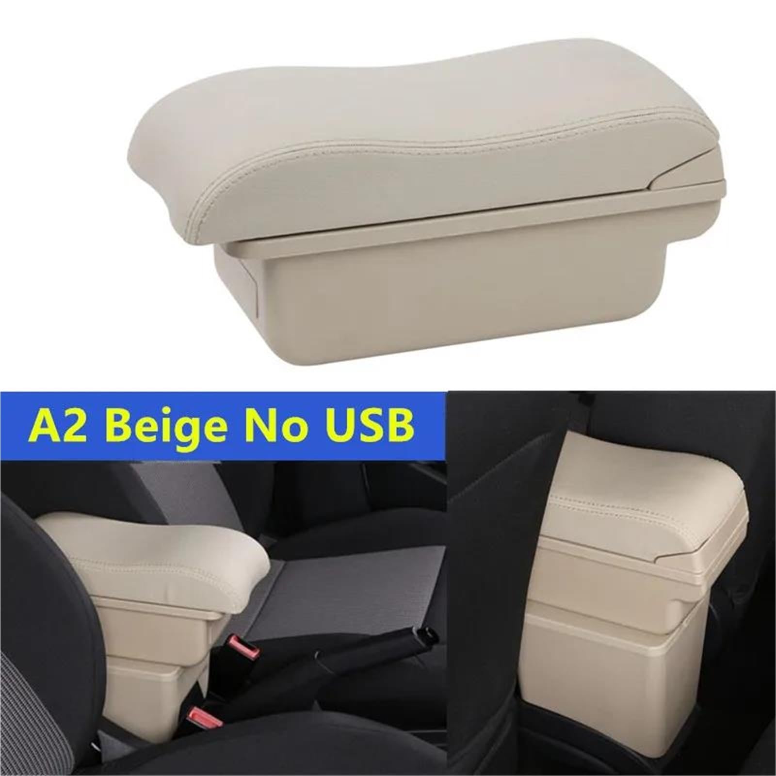 Auto Mittelarmlehne Armlehnenbox Für Hyundai Für Accent Für Verna Auto-Armlehnenbox Zentrale Aufbewahrungsbox Nachrüst-Autozubehör Kfz Stauraum(Style A6) von NYSQOFMB