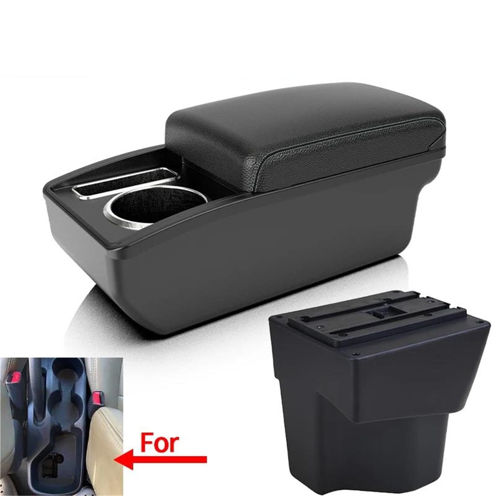 Auto Mittelarmlehne Armlehnenbox Für Kia Für K2 Für Rio 3 2011-2016 Autoarmlehnenzubehör Innenaufbewahrungsbox Kfz Stauraum(Style A3) von NYSQOFMB