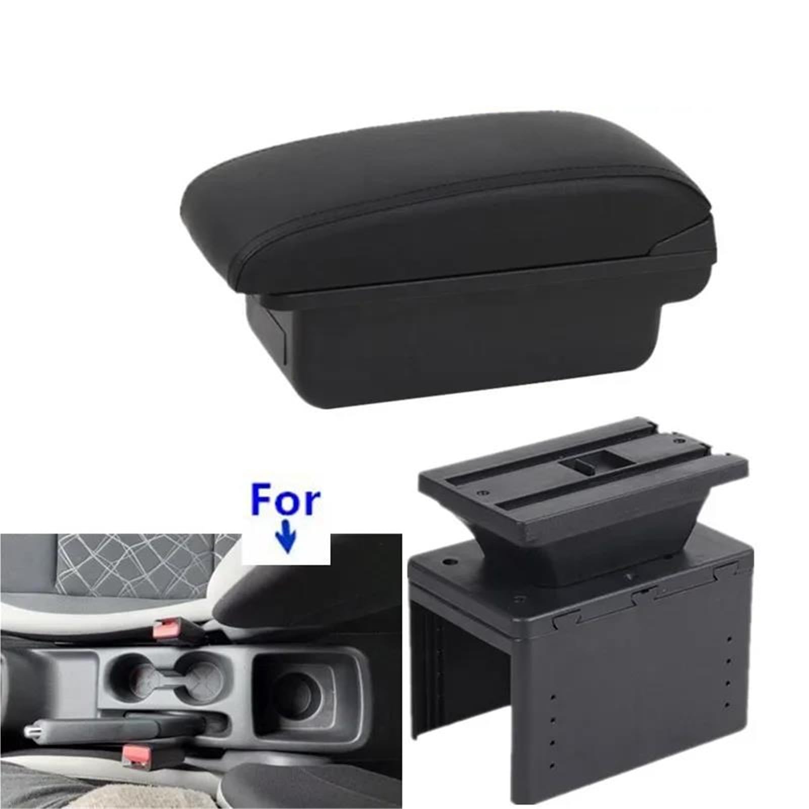 Auto Mittelarmlehne Armlehnenbox Für Nissan Für Micra K14 2020-2023 Autoarmlehnenbox Aufbewahrungsbox Innenraum Autozubehör Kfz Stauraum(Style A1) von NYSQOFMB