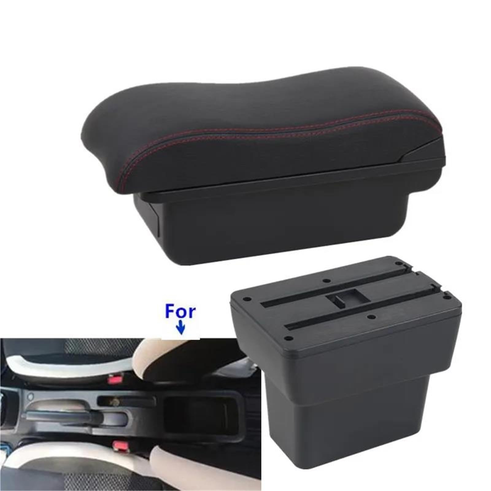 Auto Mittelarmlehne Armlehnenbox Für Nissan Für Note 2019–2024 Zentrale Aufbewahrungsbox Spezielles Innenausstattungs-Nachrüst Kfz Stauraum(Style A5) von NYSQOFMB