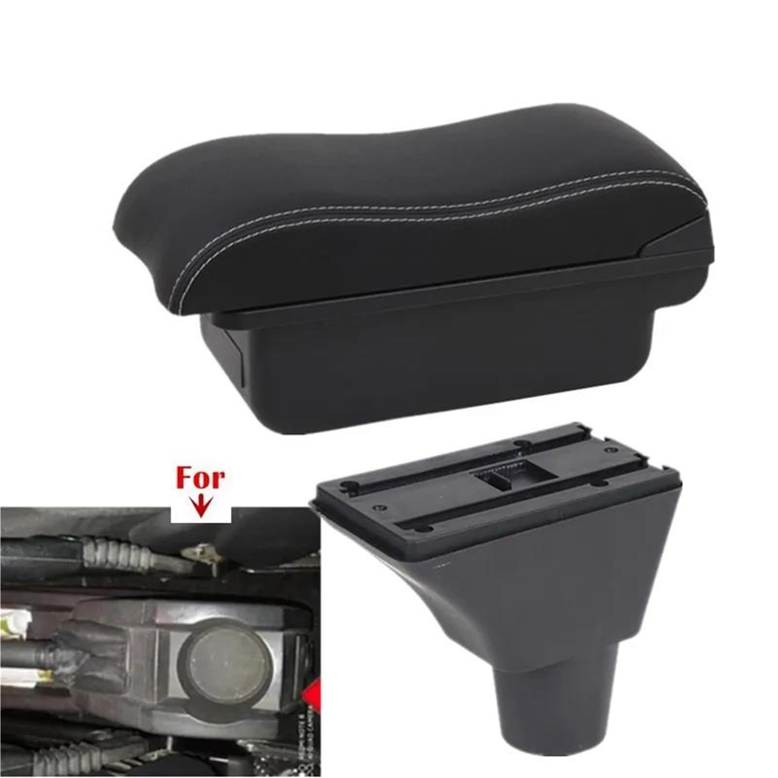 Auto Mittelarmlehne Armlehnenbox Für Opel Für Meriva Auto-Armlehnen-Aufbewahrungsbox Innenraum-Dediziertes Nachrüstteil Autozubehör Kfz Stauraum(Style A6) von NYSQOFMB