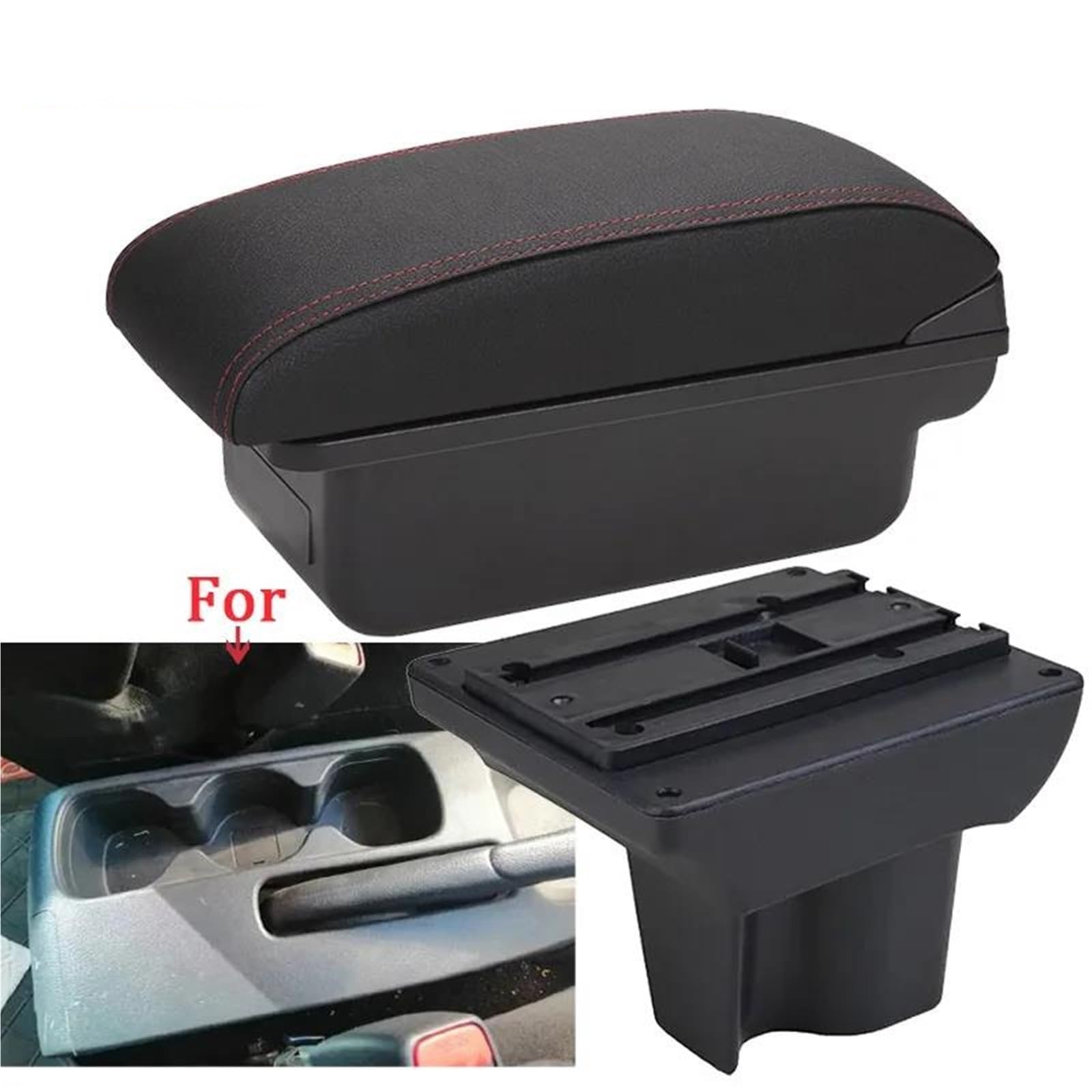 Auto Mittelarmlehne Armlehnenbox Für Toyota Für Avanza Für Rush Auto Armlehne Innenausstattung Nachrüstteil Aufbewahrungsbox Kfz Stauraum(Style C1) von NYSQOFMB