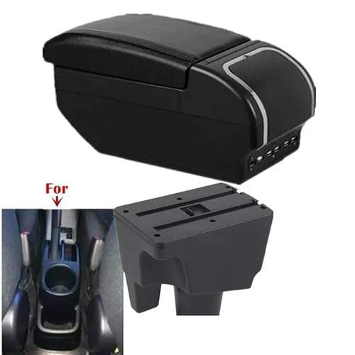 Auto Mittelarmlehne Armlehnenbox Für Toyota Für Prius C Für Aqua Auto-Armlehnenbox Zentrale Aufbewahrungsbox Internes Nachrüstzubehör Kfz Stauraum(Style E1) von NYSQOFMB