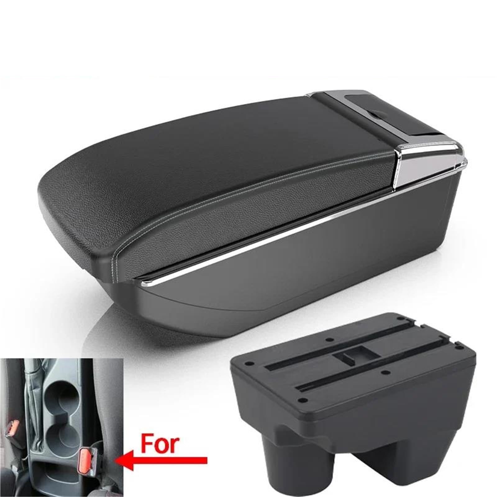 Auto Mittelarmlehne Armlehnenbox Für Toyota Für Yaris Für Elegant 2021–2024 Auto-Armlehnen-Aufbewahrungsbox Nachrüstteile Innenraum Kfz Stauraum(Style B3) von NYSQOFMB