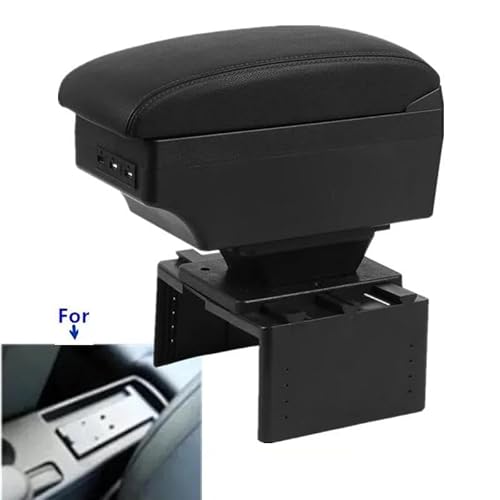 Auto Mittelarmlehne Auto Armlehne Box Coupe Für TT Center Storage Box Innen Retrofit Teile Mit USB Auto Zubehör Kfz Stauraum(Style B2) von NYSQOFMB