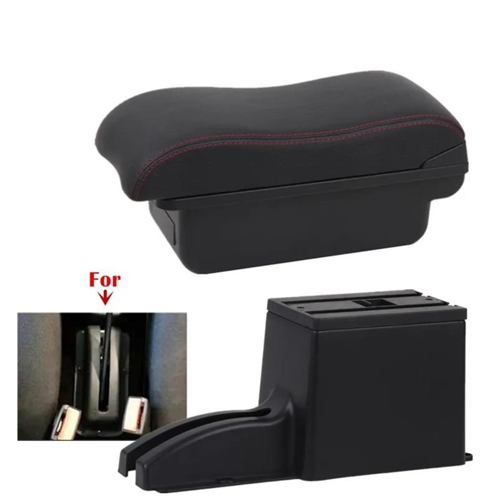 Auto Mittelarmlehne Auto Armlehne Für Lada Für Granta Für Kalina Für Nissan Für Datsun Armlehne Box Auto Lagerung Box Innen Kfz Stauraum(Style A5) von NYSQOFMB