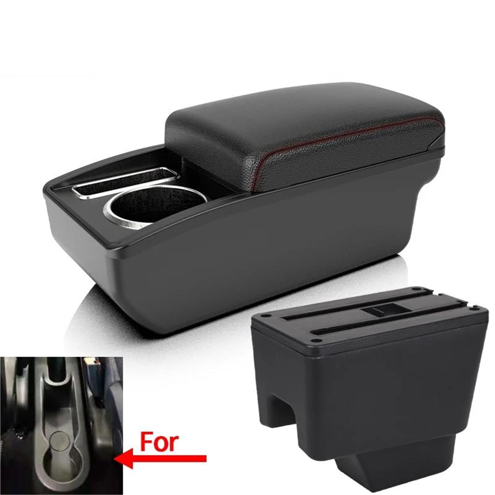 Auto Mittelarmlehne Für Kaptur Armlehne Box Nachrüstteile Aufbewahrungsbox Rack Autozubehör Innenteile Details Getränkehalter Kfz Stauraum(Style A1) von NYSQOFMB