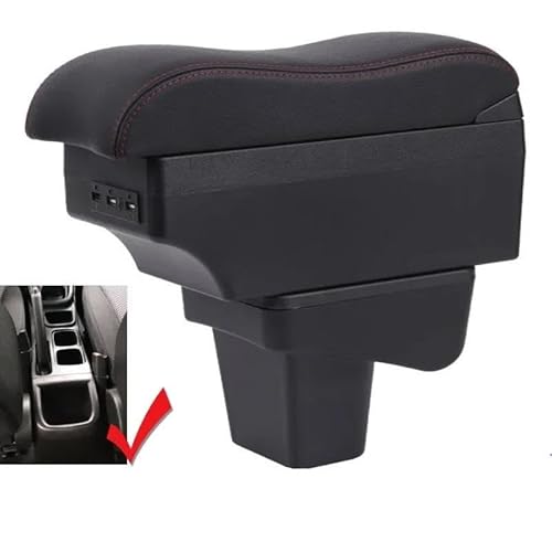Auto Mittelarmlehne Für Suzuki Für Vitara Auto Armlehne Box Modifikation Zubehör Kfz Stauraum(Style B4) von NYSQOFMB