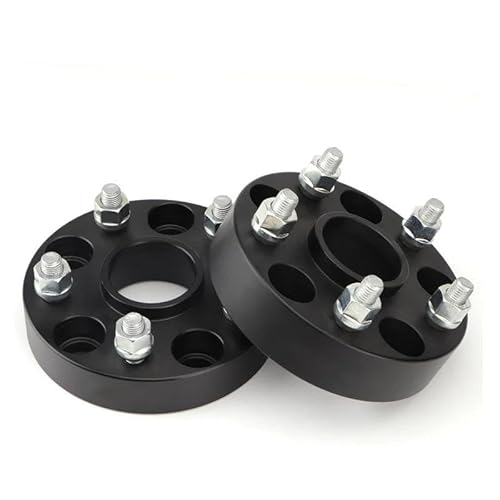 Spurverbreiterungen 2 Stück PCD 5x98 CB 58,1 Mm 15/20/25/30/35 Mm Spurverbreiterung M12 * 1,25 Adapter 5 Lug FÜR Alfa FÜR Romeo GT Spurverbreiterung Spurplatten(2PCS 30mm Black) von NYSQOJFNF