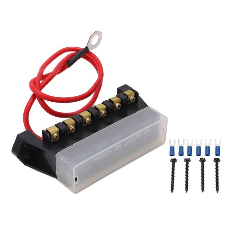 Box 6 -Wege hohe mechanische Festigkeit Wärme ABS 1 in 6 Out Blade Safety Device Block Automotive von NYSUZHOUJI