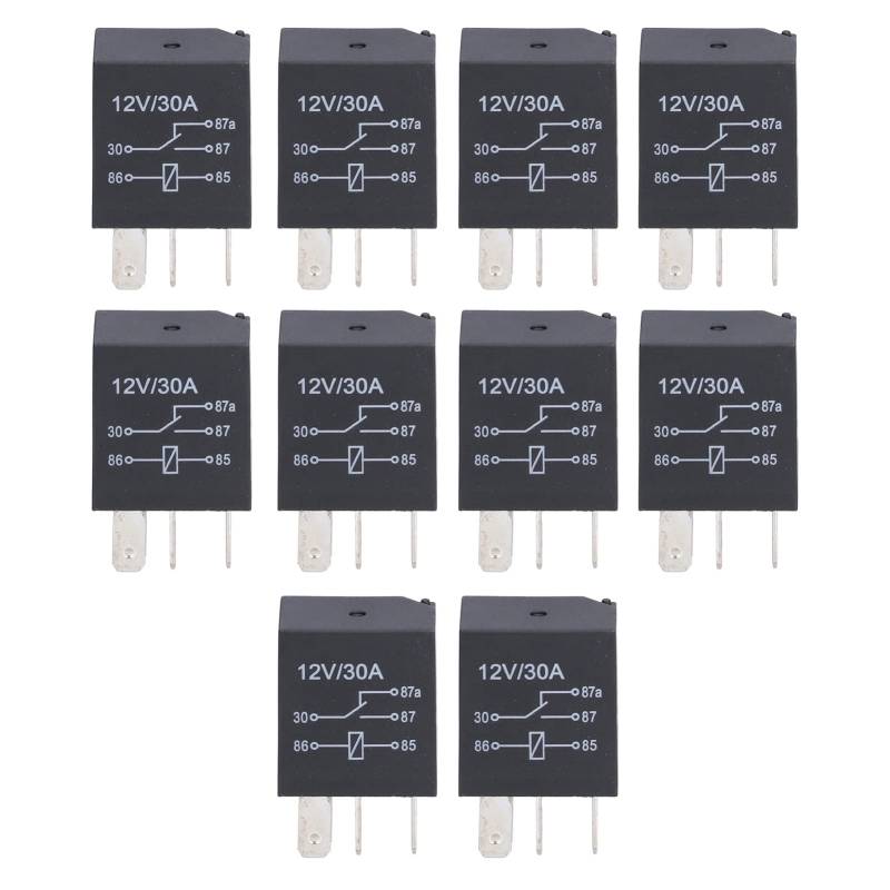 Violet Relais Wasser verhindern 12 V 30a 10pcs Kit für die Klimaanlage für Automobilnebel -Lampen (5 Stifte) von NYSUZHOUJI
