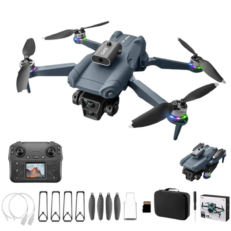 NZDFH Drohne mit Kamera 4K Ferngesteuertes Flugzeug Faltbar Höhenhaltung Outdoor Sport Drohne für Profi von NZDFH