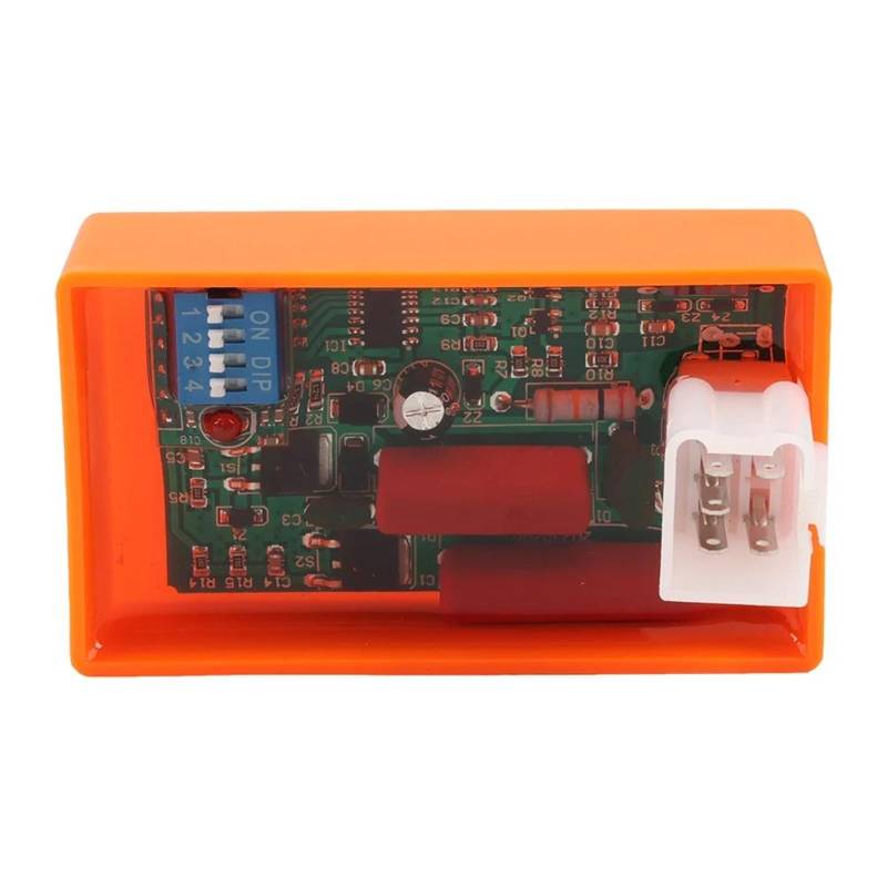 Encendido Motocicleta Zündungen Für BIZ100 Für SUPER100 Für XY50-Q Für WEB100 Für POP100 Motorrad Mit DIP Schalter Zündung 4 Pin DC CDI 5 Pin AC CDI Box(Orange AC) von NZGZLMMETK