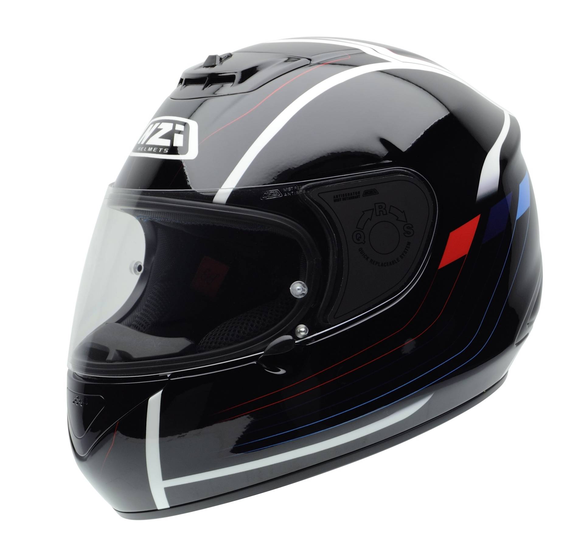 NZI 010266 g927l Spyder V Graphics Power Motorradhelm, Grau, Größe L von NZI