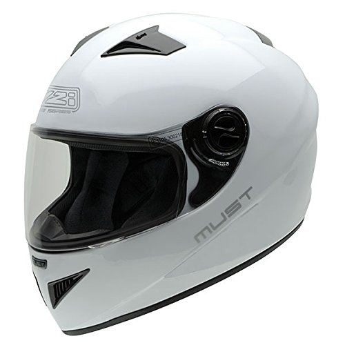 NZI 150204G113 Must White Motorradhelm, Weiß, Größe: 54 cm von NZI