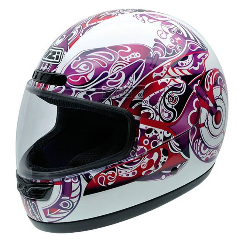 NZI Activy Psychomoto Elle Motorradhelm, Weiß/Violett, S von NZI