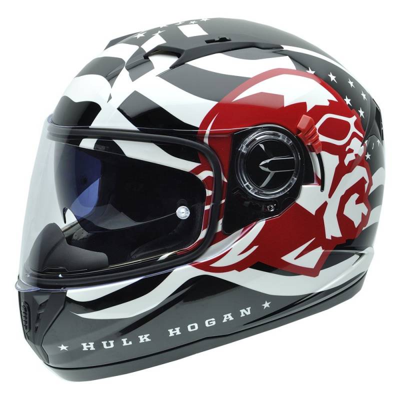 NZI Eurus WWE Motorradhelm, Mehrfarbig Hulk Hogan, 59 von NZI