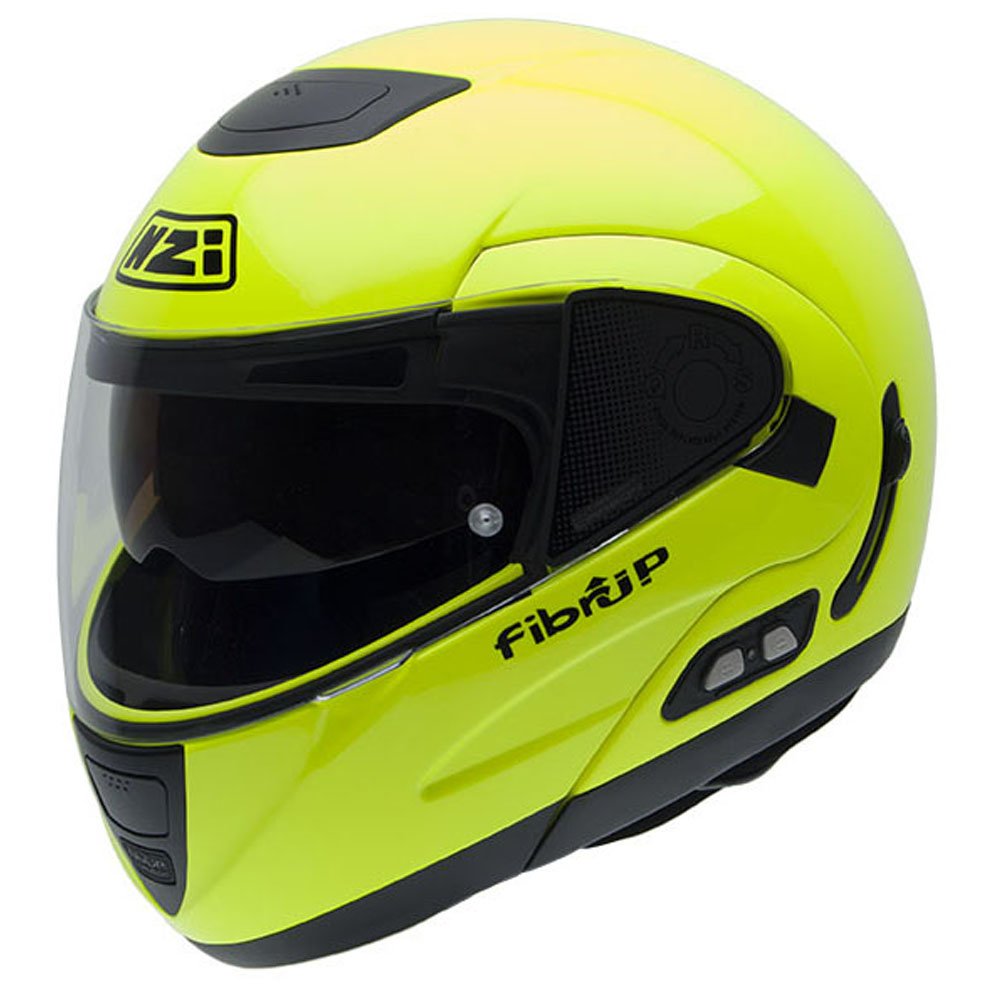 NZI Fibrup PH Motorradhelm, Gelb Fluo, 58-59 cm von NZI