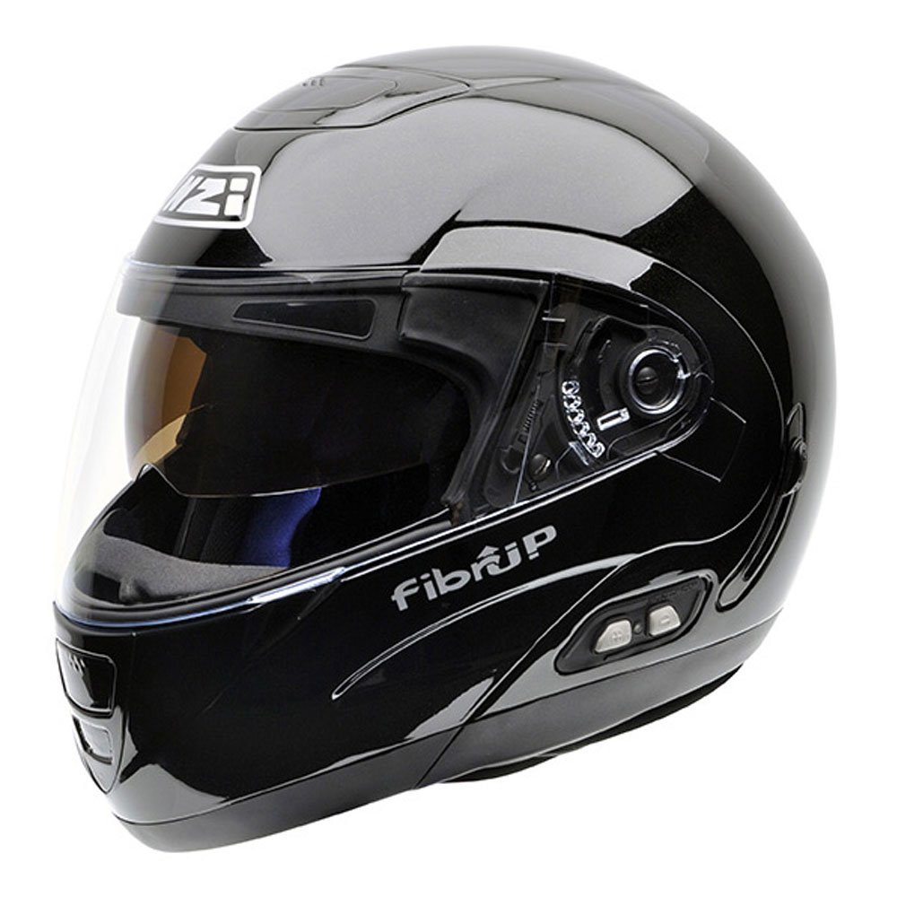 NZI Fibrup PH Motorradhelm, Schwarz, 58-59 cm von NZI