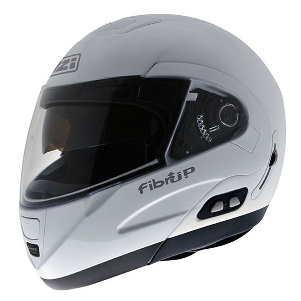 NZI Fibrup PH Motorradhelm, Weiß, 62-63 cm von NZI