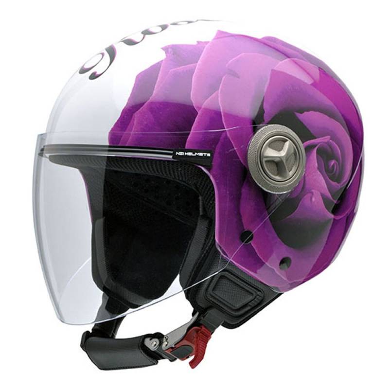 NZI Motorradhelm, Mehrfarbig (Graphics Rose), 57 von NZI