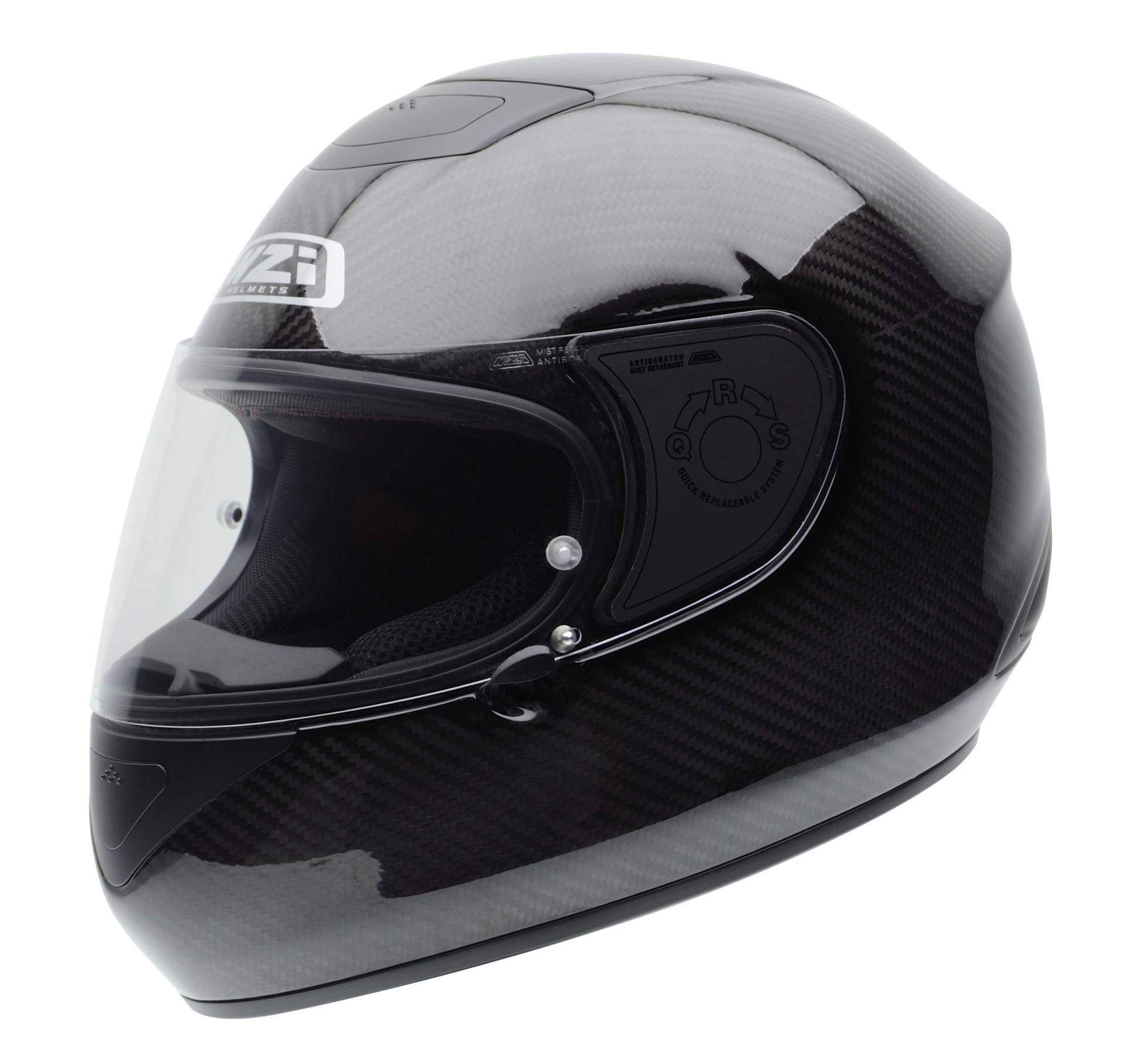 NZI RCV Carbon Motorradhelm, Grau, 60-61 cm von NZI