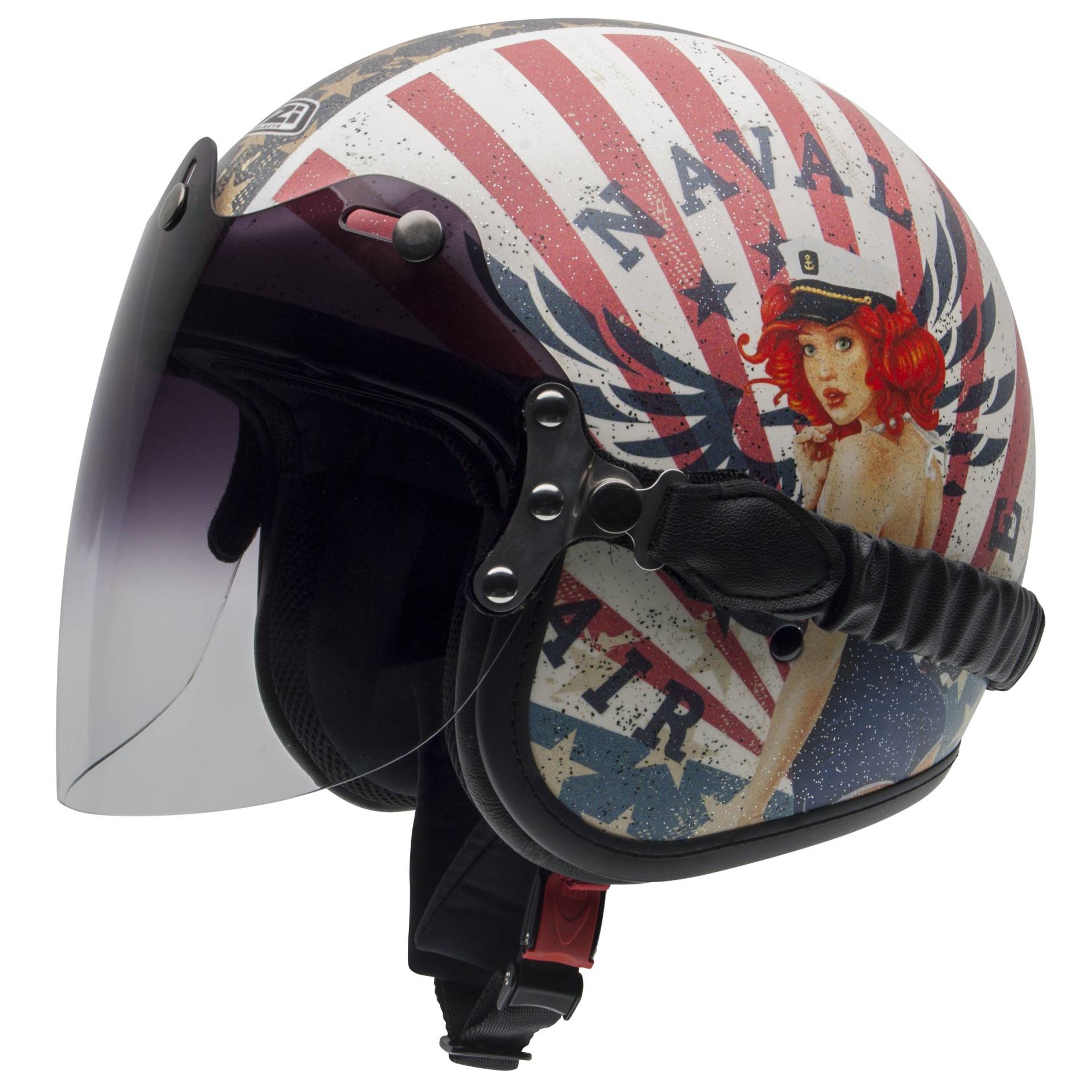 NZI Rolling3 Duo Grafik Offenes Gesicht Motorradhelm, Matt Naval, Größe S NZI Rolling3 Duo Grafik Offenes Gesicht Motorradhelm, Matt Naval, Größe S von NZI