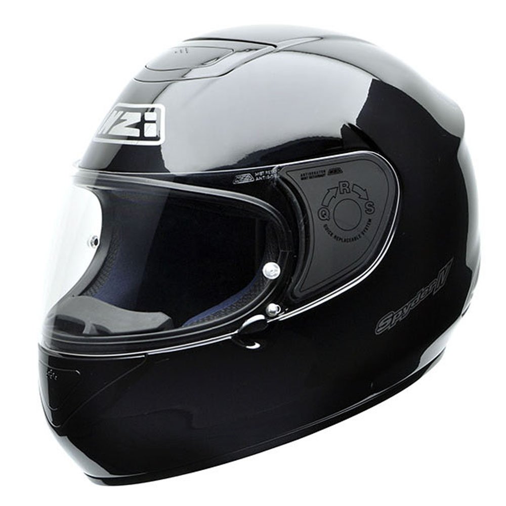 NZI Spyder IV Motorradhelm, Schwarz, XS von NZI