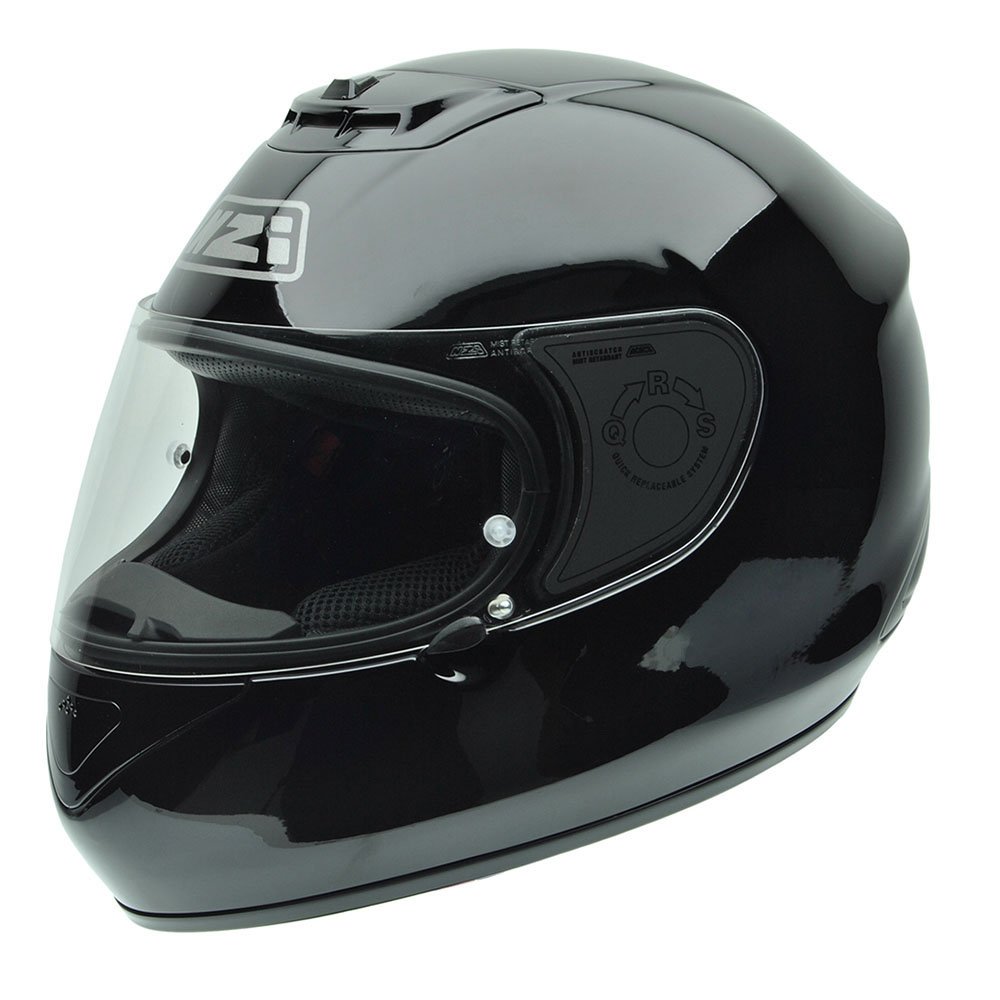 NZI Spyder V Motorradhelm, Schwarz Matte, 57 cm von NZI