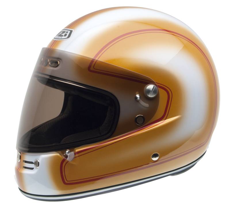 NZI Street Track 2 Grafiken Volles Gesicht Motorradhelm, Glanz Daytona, Größe XL von NZI