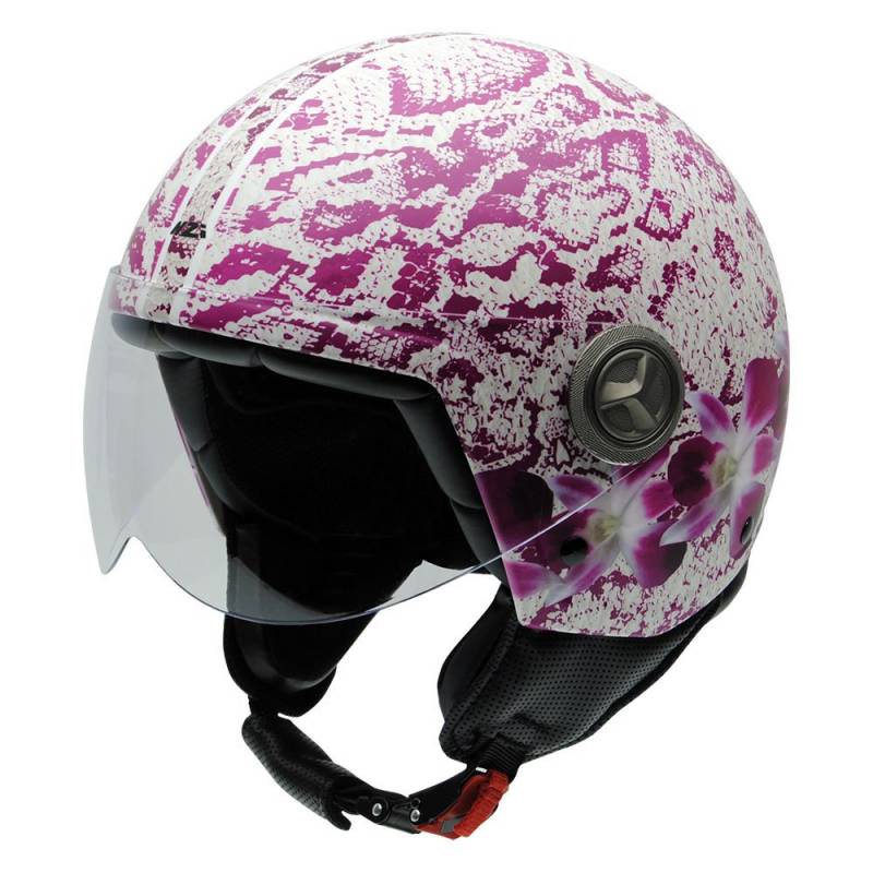 NZI Zeta Graphics Motorradhelm, Mehrfarbig Orchild, XL von NZI