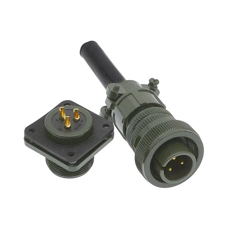 14S-7 14S-9 MIL-C Rundsteckverbinder MS3102A MS3106A MS3108A Steckdose 5015 Militärspezifikation Anschlüsse 1St(Plug 3106 14-7P) von NZNGUSHA
