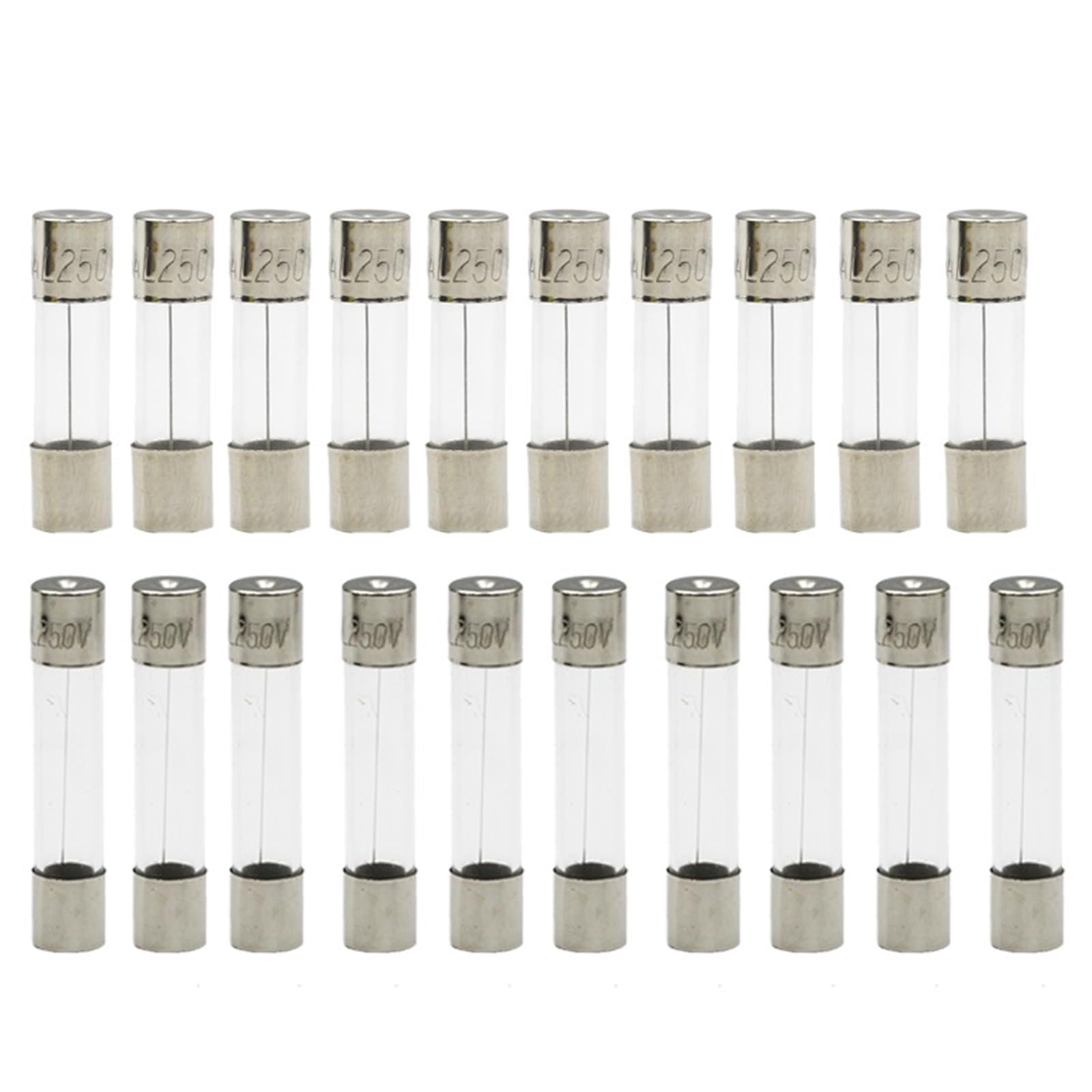 5 * 20mm Flinke Glasrohrsicherungen 5x20mm 250V 0,5 1 2 3 4 5 6 8 10 15 20 25 30A Sicherung 5St(8A) von NZTZEEBZ