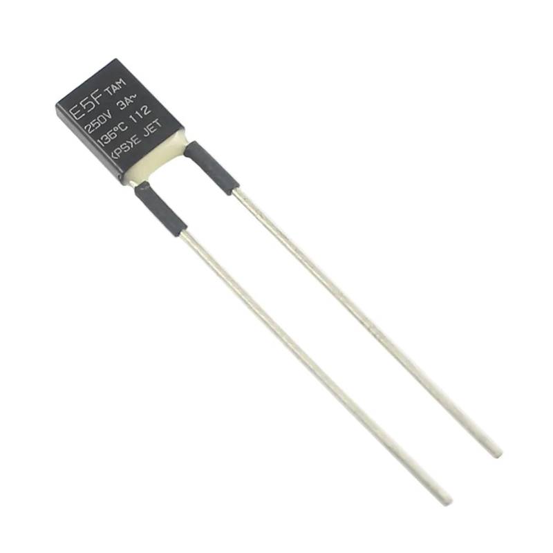 E3F E5F Thermosicherung TF 3A 250V RH Schwarzes Quadrat Temperaturschalter 5St(E5F 136C) von NZTZEEBZ