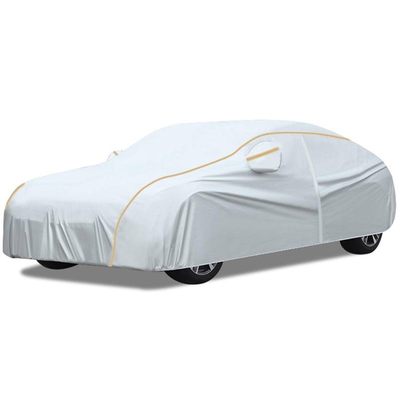 Autoabdeckung Für Mercedes-Benz Class C C63 AMG Vollgarage Wasserdicht Atmungsaktiv Sonnenschutz Outdoor Autoschutzhülle Mit Reißverschluss Schnee Regen Kratzer Oxford Wintergarage(Silver) von NZVZGKTNTW