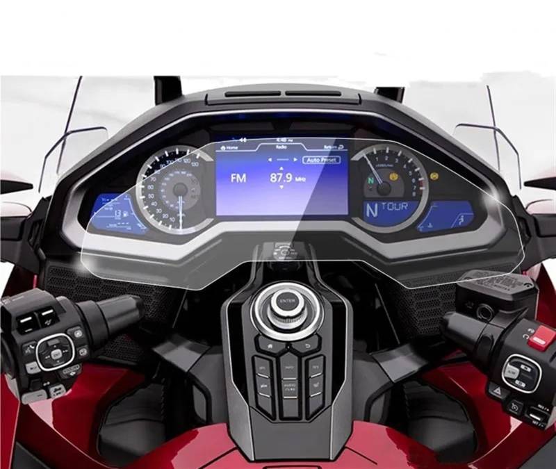Displayschutzfolie Für Goldwing Für GL1800 2018 2019 Motorrad Cluster Scratch Cluster Display Schutz Film Schutz Tacho Schutz Tachoschutzfolie(1 PCS) von NaNMiBHd